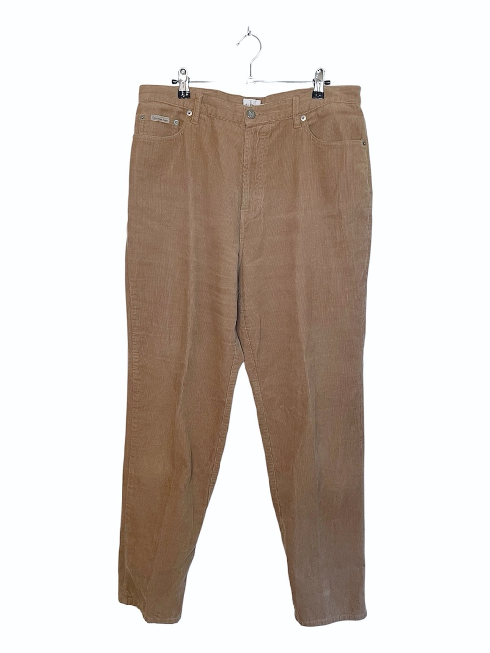 Calvin Klein Jeans Women's Straight Leg Corduroy Pants - Tan